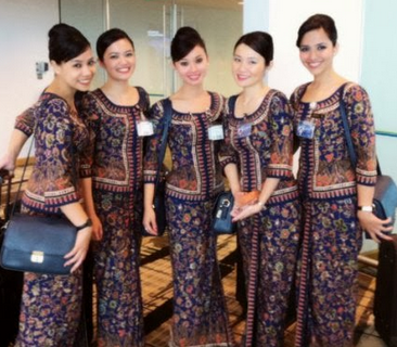 Model Baju Batik Pramugari 2