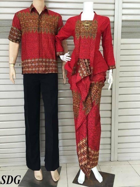 Model-Baju-Kebaya-Batik-Couple-Modern-Terbaru- (2)