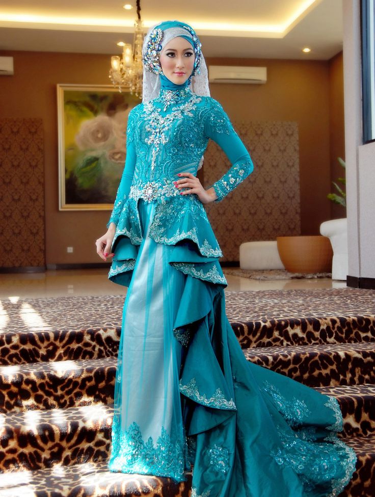 gaun-pengantin-muslimah-kebaya-modern